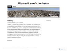 Tablet Screenshot of jordanianobservations.wordpress.com