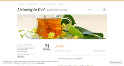 Desktop Screenshot of listeningtogod.wordpress.com