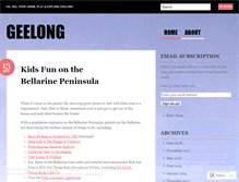 Tablet Screenshot of geelongblog.wordpress.com