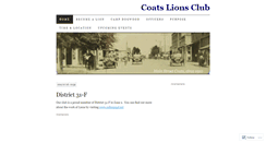 Desktop Screenshot of coatslionsclub.wordpress.com