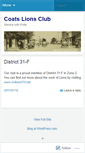 Mobile Screenshot of coatslionsclub.wordpress.com