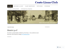 Tablet Screenshot of coatslionsclub.wordpress.com