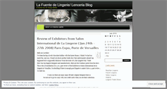 Desktop Screenshot of lafuentelingerielenceria.wordpress.com