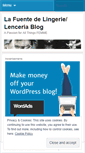 Mobile Screenshot of lafuentelingerielenceria.wordpress.com