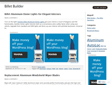 Tablet Screenshot of billetbuilder.wordpress.com