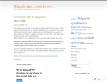 Tablet Screenshot of belgraderent.wordpress.com