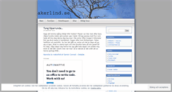 Desktop Screenshot of akerlind.wordpress.com