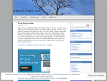 Tablet Screenshot of akerlind.wordpress.com