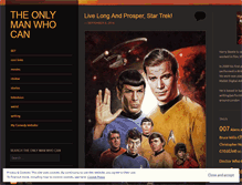 Tablet Screenshot of onlymanwhocan.wordpress.com