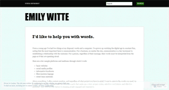 Desktop Screenshot of emilywitte.wordpress.com