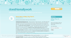 Desktop Screenshot of doesthisreallywork.wordpress.com