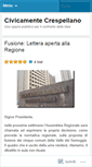 Mobile Screenshot of civicamentecrespellano.wordpress.com