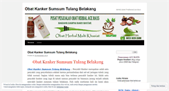 Desktop Screenshot of obatkankersumsumtulangbelakangblog.wordpress.com