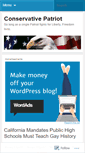 Mobile Screenshot of conservativepatriot.wordpress.com