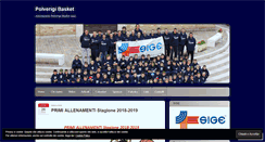 Desktop Screenshot of polverigibasket.wordpress.com