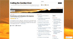 Desktop Screenshot of cuttingthegordianknot.wordpress.com