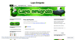 Desktop Screenshot of lupoemigrato.wordpress.com