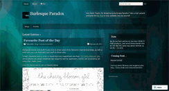 Desktop Screenshot of burlesqueparadox.wordpress.com