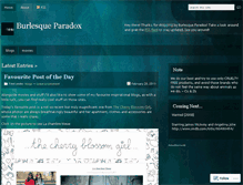 Tablet Screenshot of burlesqueparadox.wordpress.com