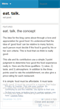 Mobile Screenshot of eattalk.wordpress.com