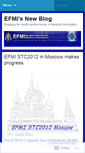 Mobile Screenshot of efmi.wordpress.com
