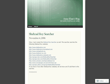 Tablet Screenshot of annakhan.wordpress.com