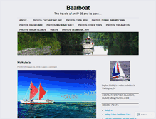 Tablet Screenshot of bearboat.wordpress.com