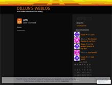 Tablet Screenshot of dillun.wordpress.com