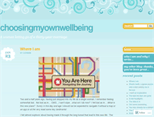 Tablet Screenshot of choosingmyownwellbeing.wordpress.com