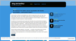 Desktop Screenshot of karlitozblog.wordpress.com