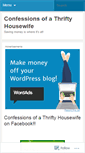 Mobile Screenshot of confessionsofathriftyhousewife.wordpress.com