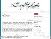 Tablet Screenshot of followingsplendor.wordpress.com