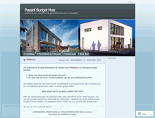 Tablet Screenshot of passiefbudgethuis.wordpress.com