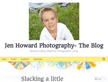 Tablet Screenshot of jenhowardphotography.wordpress.com