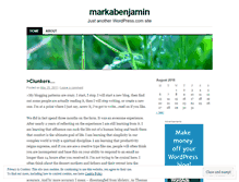 Tablet Screenshot of markabenjamin.wordpress.com