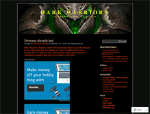 Tablet Screenshot of darkwarriors1.wordpress.com