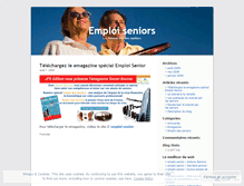 Tablet Screenshot of emploiseniors.wordpress.com