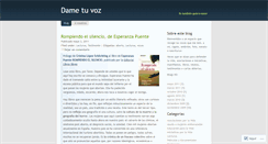 Desktop Screenshot of dametuvoz.wordpress.com