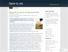 Tablet Screenshot of dametuvoz.wordpress.com