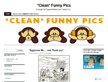 Tablet Screenshot of cleanfunnypics.wordpress.com