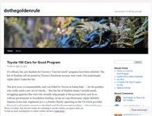 Tablet Screenshot of dothegoldenrule.wordpress.com