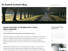 Tablet Screenshot of andrewcorbett.wordpress.com