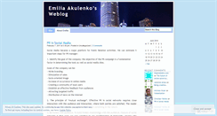 Desktop Screenshot of emiliaakulenko.wordpress.com