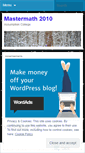 Mobile Screenshot of mastermath2010.wordpress.com