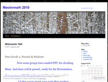 Tablet Screenshot of mastermath2010.wordpress.com