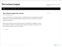 Tablet Screenshot of lockoutleague.wordpress.com