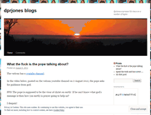 Tablet Screenshot of dprjonesmsf.wordpress.com