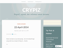 Tablet Screenshot of crypiz.wordpress.com