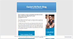 Desktop Screenshot of easierlifetech.wordpress.com