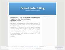 Tablet Screenshot of easierlifetech.wordpress.com